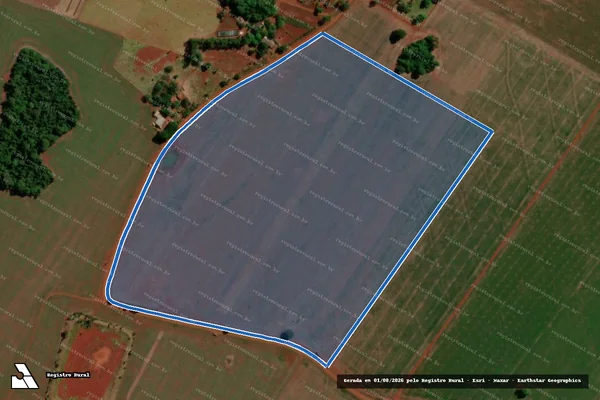 Imagem de satélite de Parcela 154 ? Gleba Santa Terezinha - Parcela 1 em Itaporã - MS