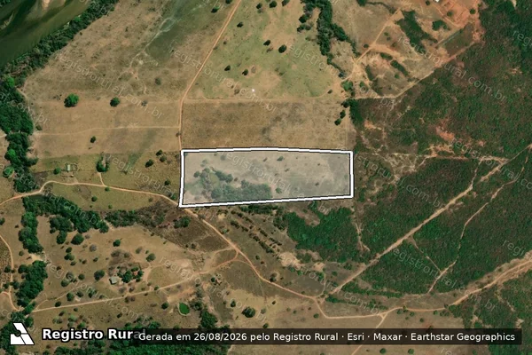 Imagem de satélite de Fazenda Mutum - Gleba 02 - Gleba 04 em Montes Claros de Goiás - GO