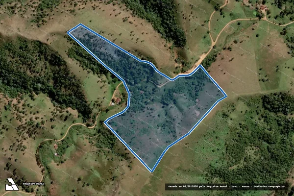 Imagem de satélite de FAZENDA SANTA TEREZA - Parte 1 em Felisburgo - MG