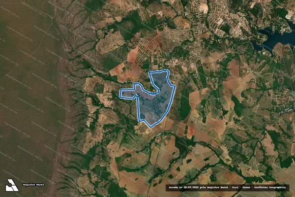 Imagem de satélite de FAZENDA SANTO ANTÔNIO DAS LAGES - Parte 1 em Caldas Novas - GO
