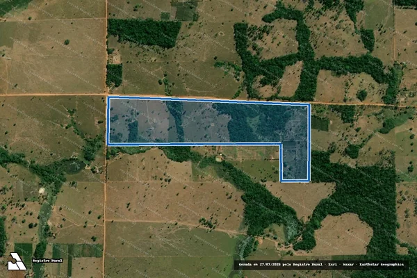 Imagem de satélite de LOTE 37-B REMANESCENTE GLEBA 11 SETOR GY-PARANÁ - LOTE 37-B REMANESCENTE GLEBA 11 SETOR GY-PARANÁ em Cacoal - RO