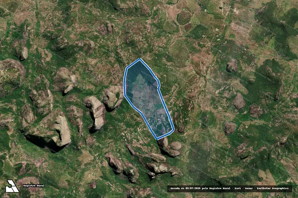 Imagem de satélite de Fazenda Três Lagoas - Parte 1 em Jacinto - MG