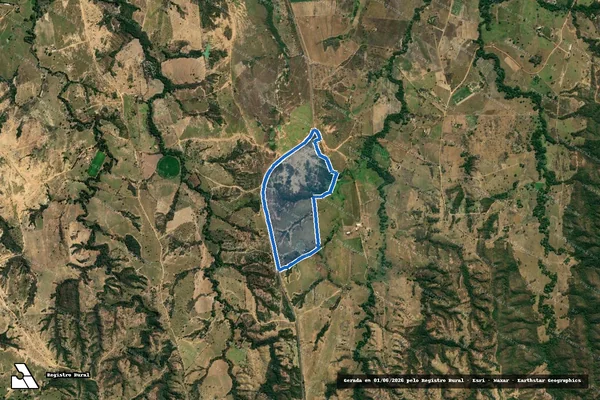 Imagem de satélite de Fazenda Manabuiu - Parte 2 em Lagoa Grande - MG