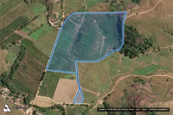 Imagem de satélite de FAZENDA SANTO ANTONIO - PARTE 1 em Atílio Vivácqua - ES