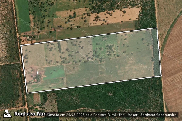 Imagem de satélite de Lote 27 - Projeto de Assentamento Barreiro do Cedro - Parte 1 em João Pinheiro - MG