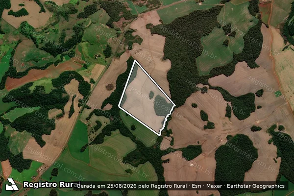 Imagem de satélite de Fazenda Sepultura - Fazenda Sepultura em Foz do Jordão - PR