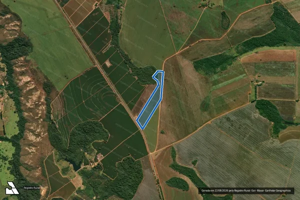 Imagem de satélite de Fazenda Paraíso, lugar Cabeceira - Gleba 2 em Patos de Minas - MG
