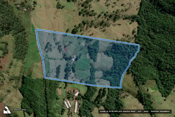 Imagem de satélite de Lote Rural - Lote Rural nº 79 Poligono E Fazenda Separacao em Salgado Filho - PR