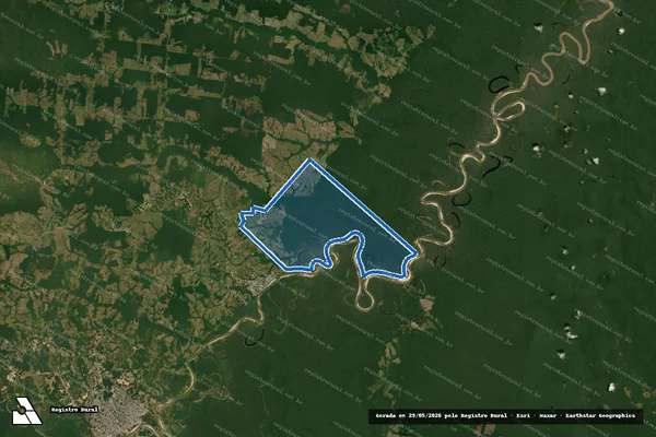 Imagem de satélite de Seringal Nova  Floresta - Seringal Nova Floresta em Guajará - AM