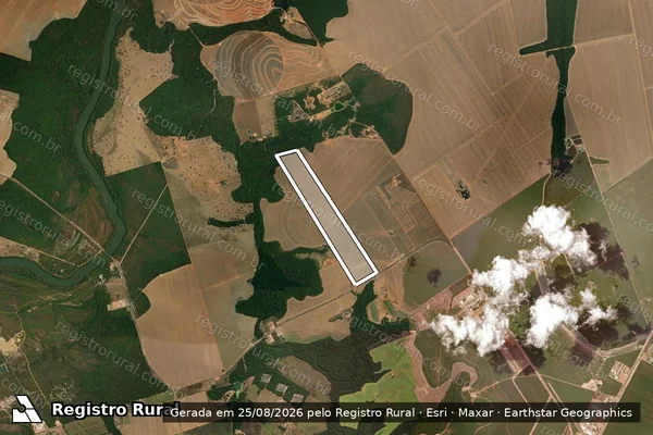 Imagem de satélite de FAZENDA SANTA TEREZINHA em Sorriso - MT