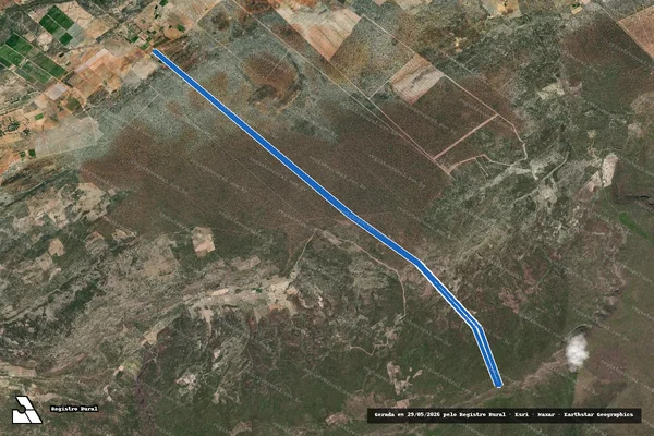 Imagem de satélite de SÍTIO SERRA DO PARAFUSO - Parte 1 em Mata Grande - AL