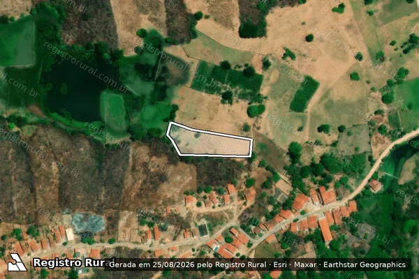 Imagem de satélite de SÍTIO SÃO VICENTE ? LOTE 2433 - Parte 1 em Várzea Alegre - CE