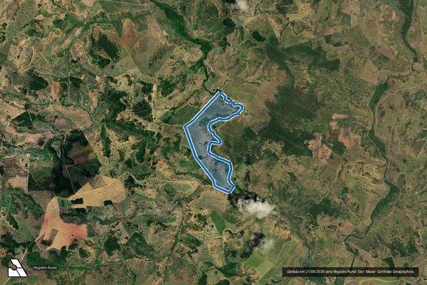 Imagem de satélite de FAZENDA ITABAIANA - GLEBA 1 em Umburatiba - MG