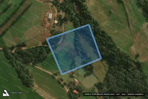 Imagem de satélite de Parte  do Lote Rural nº 06 - P/L/R 06 GLEBA 01Desmembrada em Guaraciaba - SC
