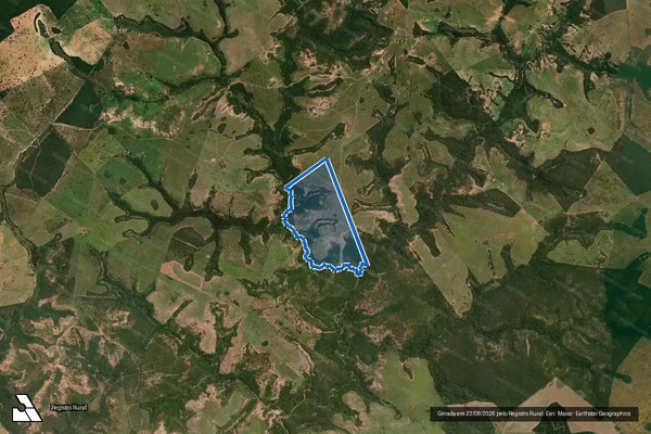 Imagem de satélite de Fazenda Vista Alegre - Faz. Vista Alegre ? Gleba ?C? - Mat. 6626 em Figueirão - MS