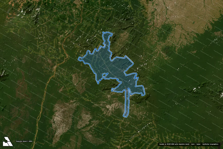 Imagem aérea do item B