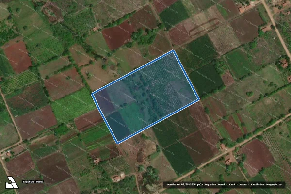 Imagem de satélite de LOTE 430 - P.A. JACARÉ CURITUBA - S00-B15-L04 em Poço Redondo - SE