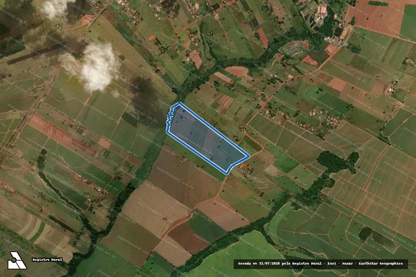 Imagem de satélite de FAZENDA SANTA ELIZA II - Matrícula 2683 em Colorado - PR