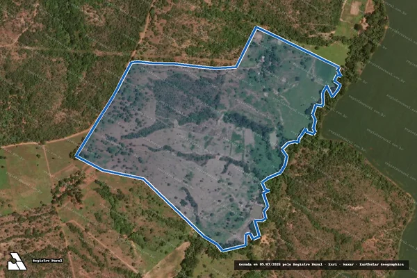Imagem de satélite de FAZENDA LAGOA SECA em Santa Rita do Novo Destino - GO