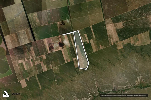 Imagem de satélite de Fazenda Buriti ? Gleba 14 Remanescente - Fazenda Buriti ? Gleba 12 em Correntina - BA