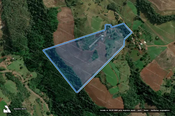 Imagem de satélite de SITIO OLDONI APPELT II - PARCELA 02 em Itá - SC