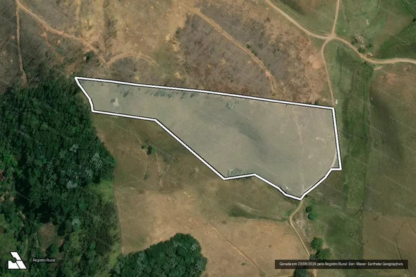 Imagem de satélite de CORREGO DO PATRIMONIO - GLEBA 01 em Guaçuí - ES