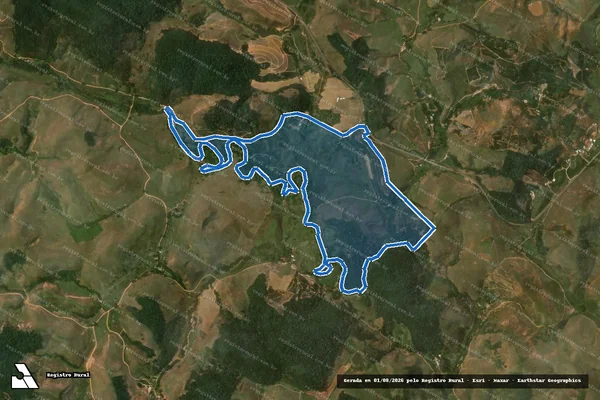 Imagem de satélite de Fazenda São Domingos - Parte 1 em Guaçuí - ES