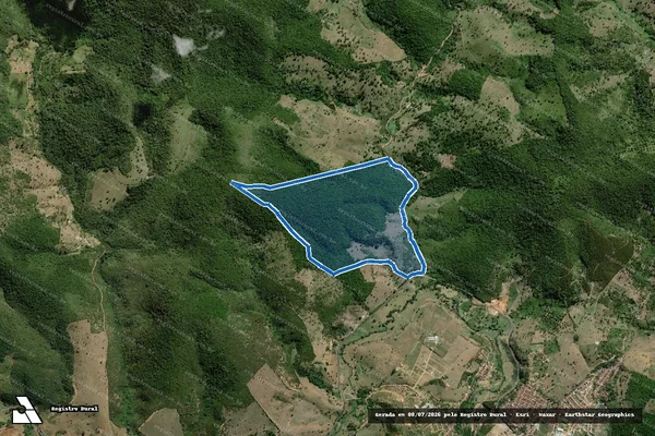 Imagem de satélite de Fazenda Santa Rita - Parte 8 em Ubaíra - BA