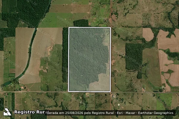 Imagem de satélite de Lote 03-Remanescente - Gleba 09 - Setor Rolim de Moura, PIC Gy-Paraná - Lote 03-Remanescente - Gleba 09 - Setor Rolim de Moura, PIC Gy-Paraná em Rolim de Moura - RO