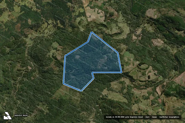 Imagem de satélite de Fazenda Batista - Gleba A em Lebon Régis - SC