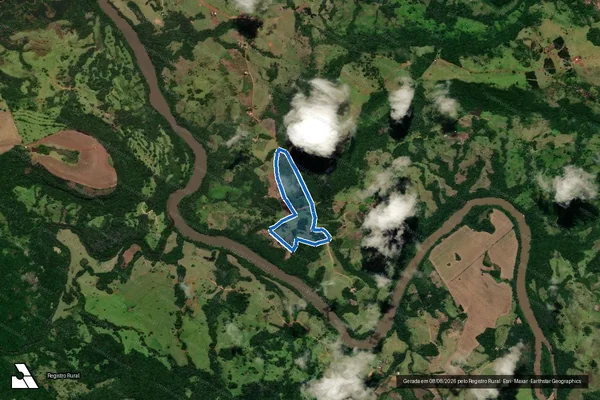 Imagem de satélite de P. A. ILHA DAS FLORES em Cândido de Abreu - PR
