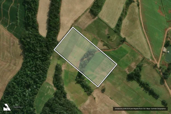 Imagem de satélite de PARTE DO LOTE RURAL Nº 179 - Parcela 1 em Guaraciaba - SC
