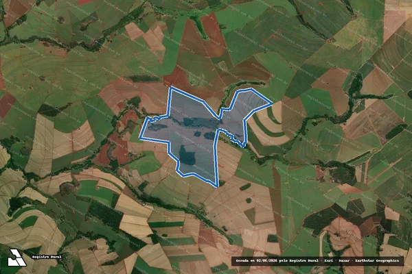 Imagem de satélite de Fazenda Mirassol em Ituverava - SP