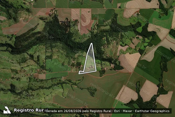 Imagem de satélite de LOTE RURAL n° 04, da Gleba n° 05,do Imóvel denomínado COLÔNIA TORMENTA. - Lote nº 4-N em Cascavel - PR