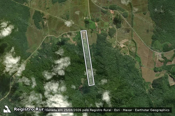 Imagem de satélite de TERRENO RURAL - PARTE 2 em Garuva - SC