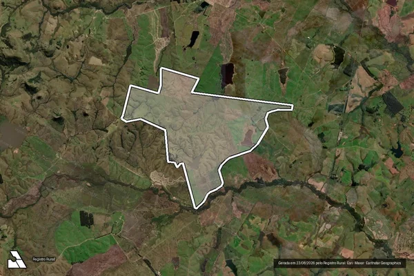 Imagem de satélite de FAZENDA SANTA CLARA -GLEBA B / Faz. Santa Clara -Gleba B em Rosário do Sul - RS