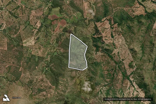 Imagem de satélite de FAZENDA SANTA CRUZ - Parte 1 em Pilar de Goiás - GO
