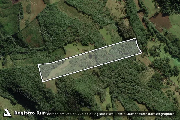 Imagem de satélite de Fazenda Pinheiros Ralos - Parcela 1 em Anita Garibaldi - SC