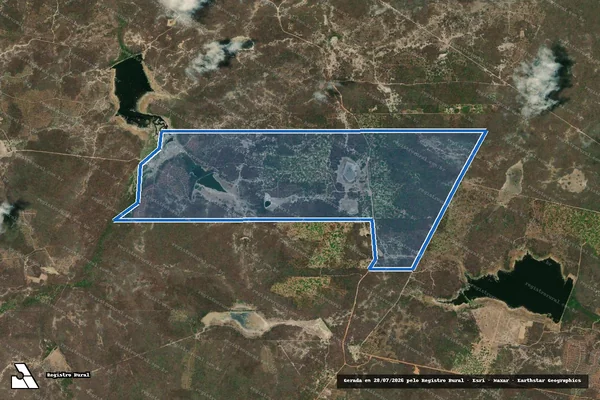 Imagem de satélite de FAZENDA LAGOA DA ONÇA / PURÃO / GALDA - MAT 816 em São Gonçalo do Amarante - CE