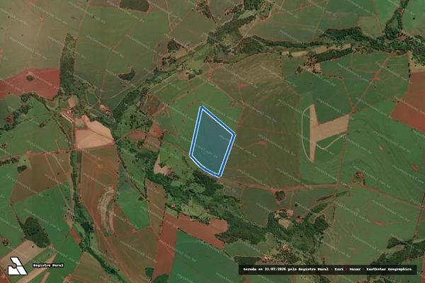Imagem de satélite de Sítio Esperança - Parcela 2 em Ituverava - SP