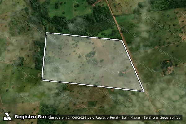 Imagem de satélite de LOTE 153 - PROJETO DE ASSENTAMENTO FLORESTAN FERNANDES / LOTE 153