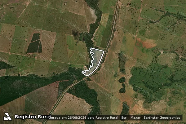 Imagem de satélite de Fazenda Salt em Coxim - MS