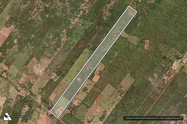 Imagem de satélite de PA FAZENDA PALHEIROS - LOTE 180 - Parte 1 em Açu - RN