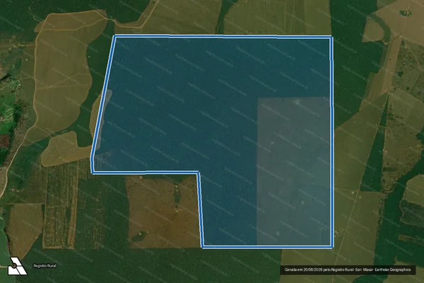 Imagem de satélite de FAZENDA  NOVA ALIANÇA SERINGAL SÃO SEBASTIÃO