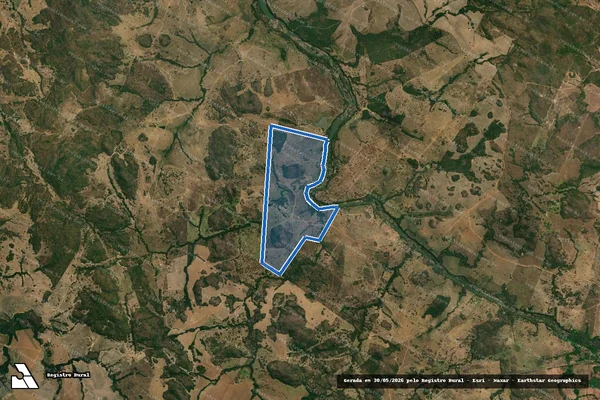 Imagem de satélite de FAZENDA DAS PEDRAS em Arenópolis - GO