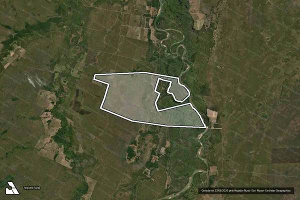 Imagem de satélite de Fazenda Santa Ana em Ribeirão Cascalheira - MT