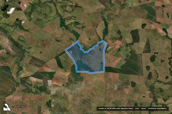 Imagem de satélite de Fazenda Água Limpa - Fazenda Água Limpa em Cassilândia - MS