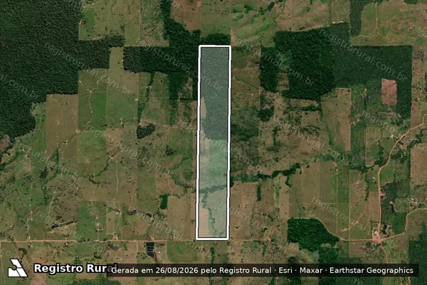 Imagem de satélite de LOTE 14, GLEBA 59, PAD MARECHAL DUTRA - Parcela Única em Cacaulândia - RO