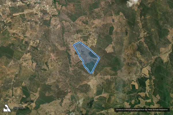 Imagem de satélite de FAZENDA RETIRO - Parte 1 em Piritiba - BA