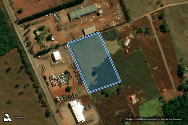 Imagem de satélite de Retiro das Três Barras-Parte e Estância Aroeira - Gleba 02 em Campo Grande - MS